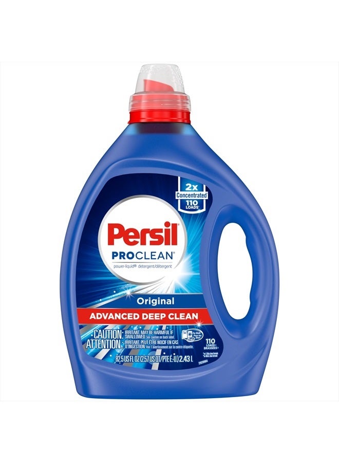 Persil Laundry Detergent Liquid, Original Scent, High Efficiency (HE), Deep Stain Removal, 2X Concentrated, 82.5 fl oz, 110 Loads  - Image 1