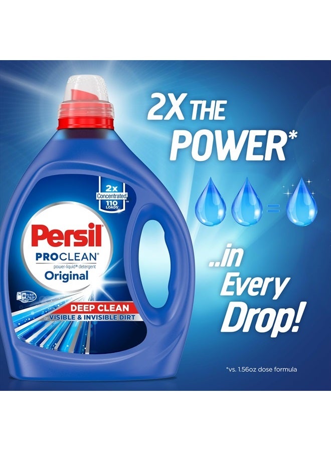 Persil Laundry Detergent Liquid, Original Scent, High Efficiency (HE), Deep Stain Removal, 2X Concentrated, 82.5 fl oz, 110 Loads  - Image 2
