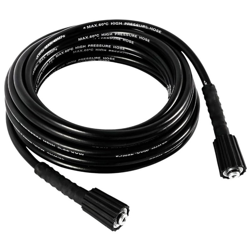 FIELDSTAR 8 Meter High-Pressure Washer Hose Pipe for Car Washer – Upto 5800 PS | Compatible with STARQ, VANTRO, AIMEX, SHAKTI, GAOCHENG | Heavy Duty – Black - Image 1