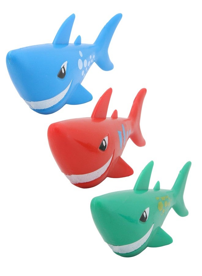 بانزاي مجموعة ألعاب بانزاي المكونة من 3 قطع على شكل أسماك قرش غوص، معروضة في عبوة بلاستيكية شفافة. - Image 5