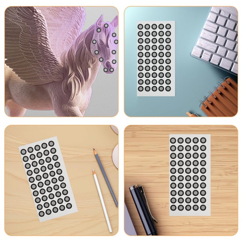 3D Scanning Positioning Targets Reflective Stickers 6 Sheets 300pcs 6mm ID - Image 4