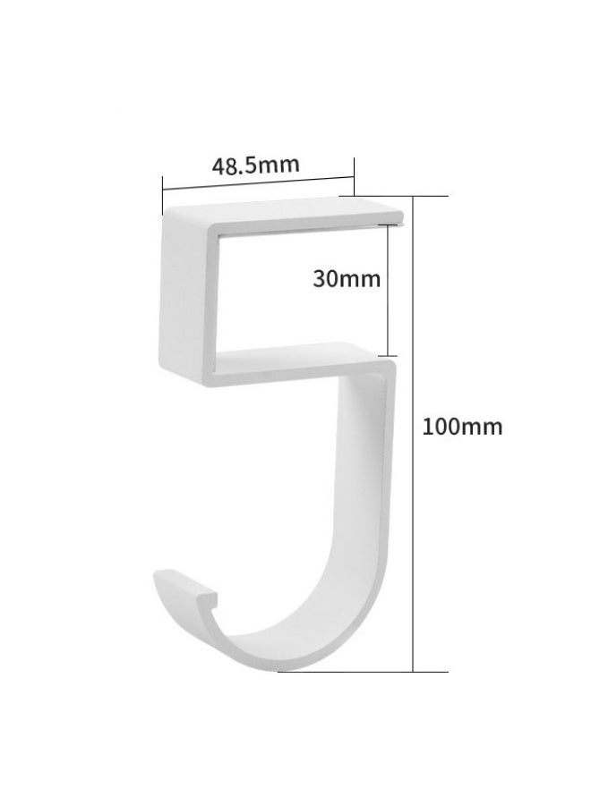 خطاف حقيبة للطاولة، شماعات حقائب يدوية شديدة التحمل للمكتب، خطاف مكتب من السبائك المعدنية للحقائب والمظلات والمفاتيح - Image 2