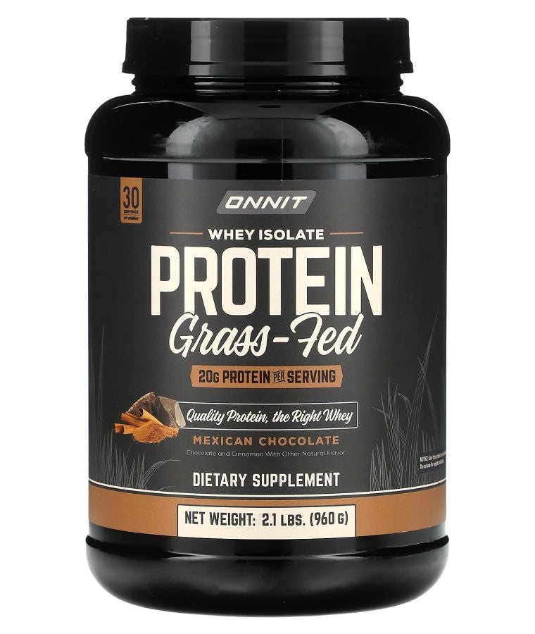 Onnit Whey Isolate Protein Grass-Fed Mexican Chocolate 2.1 lbs (960 g)