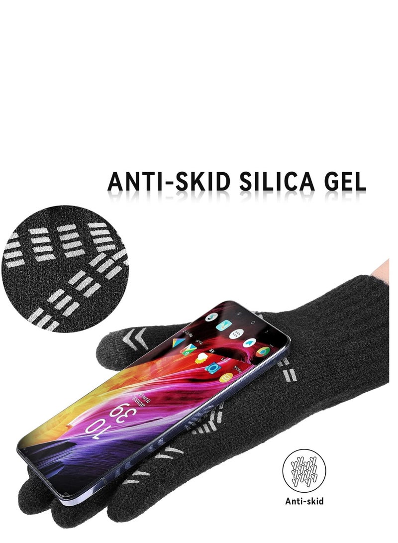 Winter Gloves for Men and Women, Thermal Gloves with Touch Screen Finger, Windproof Warm Glove for Cold Weather, for Driving, Running, Cycling, Hiking  - Image 5