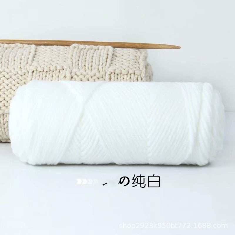 Lover cotton wool milk cotton diy thread strand wool woven scarf thread cotton thread hand knitted wool yarn manufacturers Bleached 27*regular*16s*8*pure acrylic