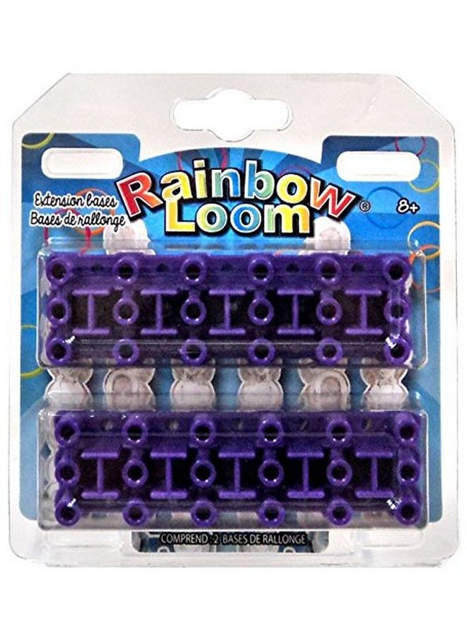 Rainbow Loom Sixpin Expansion Bases Create Wider Larger Bracelets Each Pack Includes 2 Purple Bases (R0064B) - Image 1