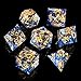 YEMEKO DND Dice Set Handmade 7 Accessories Sharp Edge Dice for Dungeons and Dragons TTRPG Games MultiSided RPG Polyhedral Resin Sharp Edge Dice Roleplaying Games - Image 2