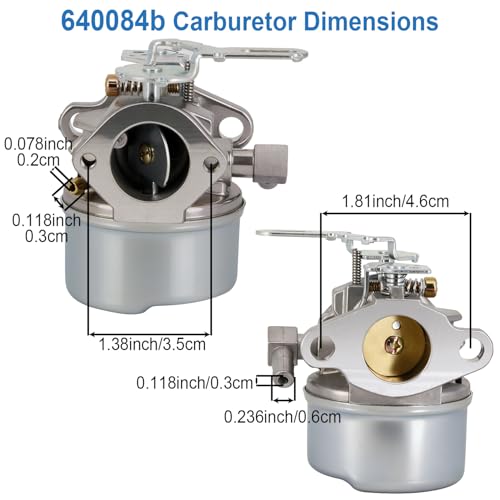HOOAI 640084B Carburetor Compatible with Tecumseh 5HP MTD 632107A 632107 640084 640084A TORO 521 Snow Blower HSSK40 HSSK50 HS50 LH195SA 632107 640084 640105 640299 632107A 4&5 HP Engines - Image 2