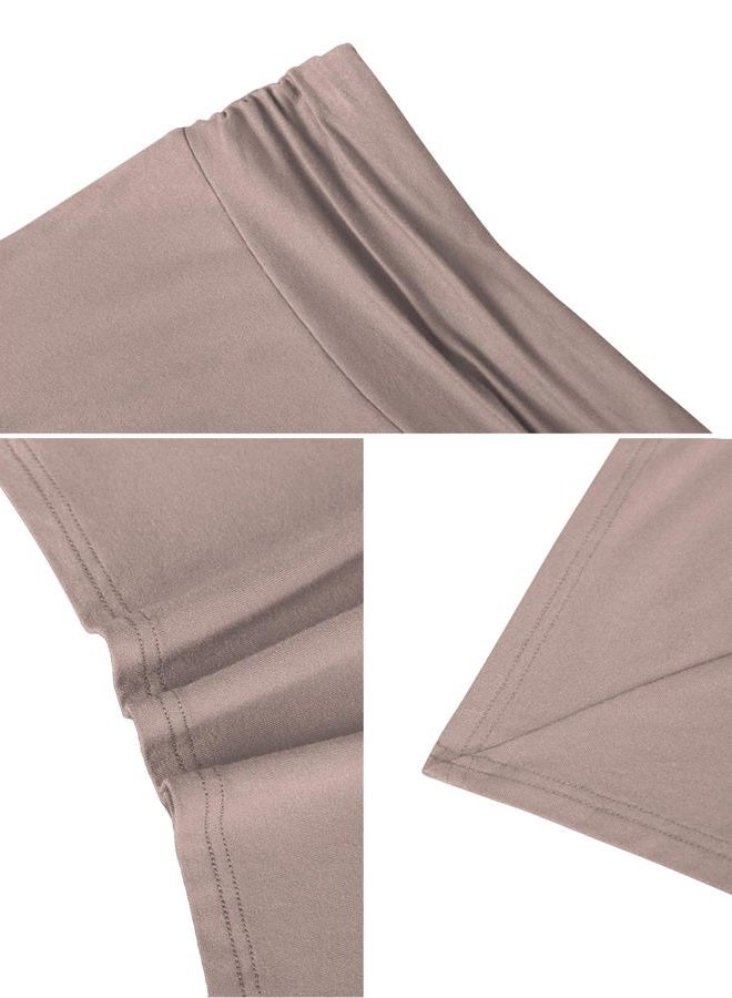 DJT Women's Flowy Handkerchief Hemline Midi Skirt X-Large Coffee - Image 5