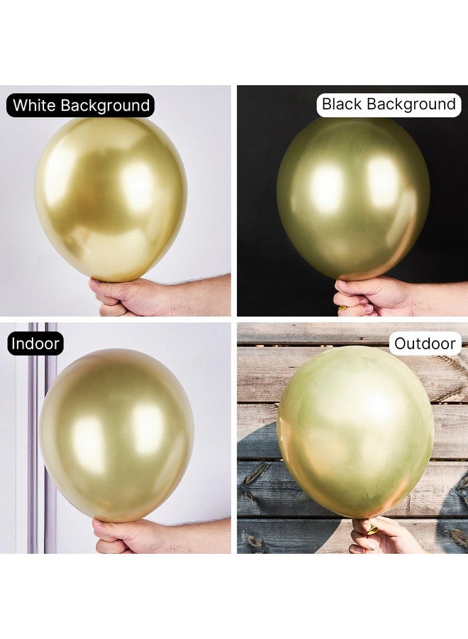 PartyWoo Metallic Light Gold Balloons 100 pcs 10 Inch Gold Balloons for Birthday Graduation Boys Baby Shower New Year Gender Reveal Anniversary Bridal Shower Engagement Party Decorations Gold-G129 - Image 2