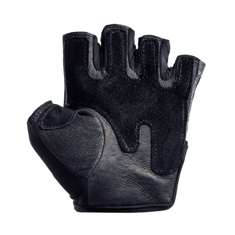 Harbinger Women's Pro Gloves with Vented Cushioned Leather Palm for Weightlifting, Training, Fitness, and Gym Workouts,Black/Pink Large - Image 2
