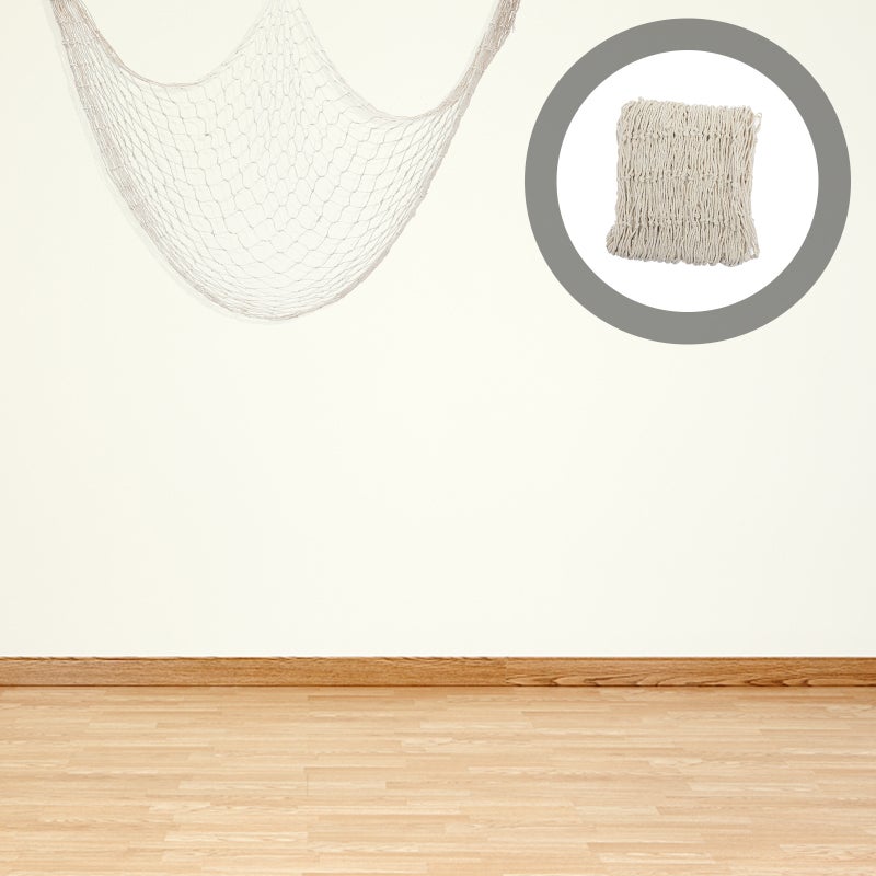 4 pcs Fish Net Decoration Party Decor Mediterranean Style Hanging Fish Net Wall Decor - Image 4