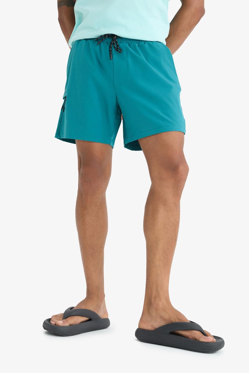DeFacto Man DeFactoFit Printed Flexible Texture Sports Swim Shorts - Image 1