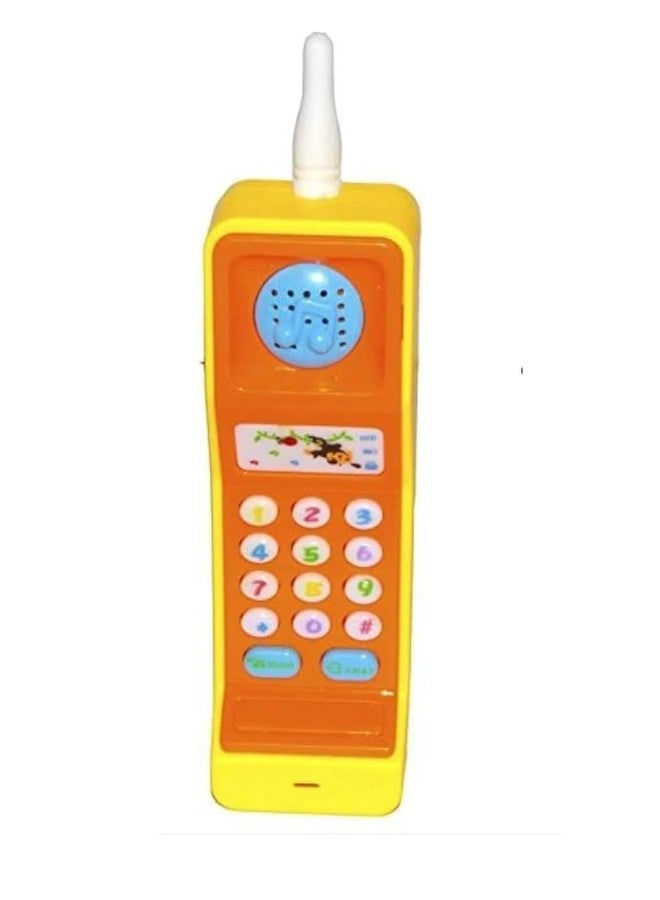 Bluebell Orange New Colorful Mini Funny Mobile Phone Musical Cordless Light and Sound Cartoon for Kids Toy Colorful Smart Feature Toys Best for Flip Small Birthday Gifts Boys Girls. - Image 1