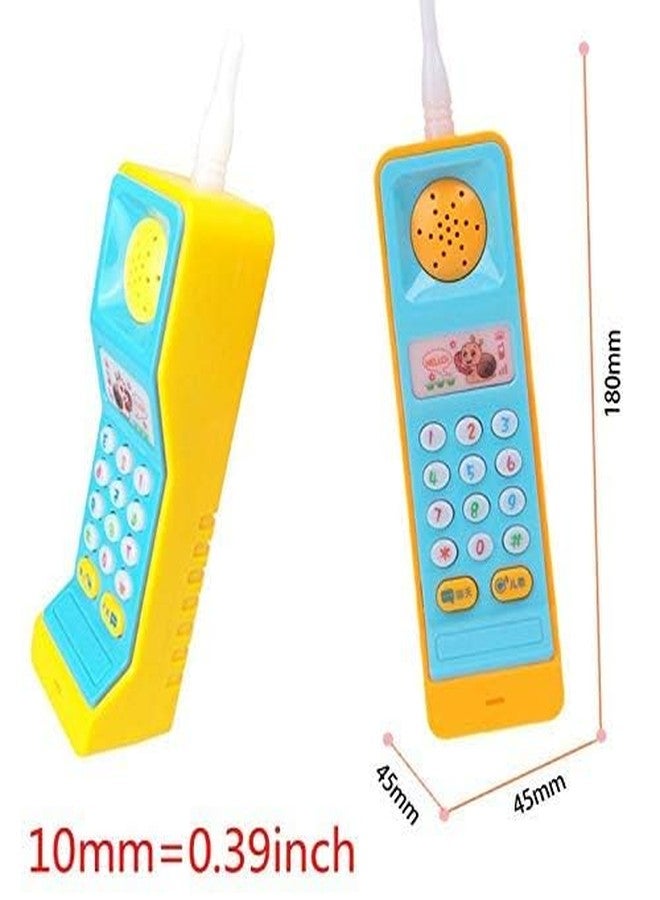 Bluebell Orange New Colorful Mini Funny Mobile Phone Musical Cordless Light and Sound Cartoon for Kids Toy Colorful Smart Feature Toys Best for Flip Small Birthday Gifts Boys Girls. - Image 2