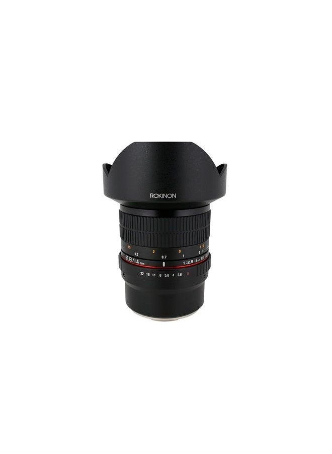 Rokinon FE14M-MFT 14mm F2.8 Ultra Wide Lens for Micro Four-Thirds Mount and Fixed Lens for Olympus/Panasonic Micro 4/3 Cameras,Black 