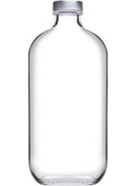 Paşabahçe 0.5 Lt Glass Bottle with Metal Cap 80355