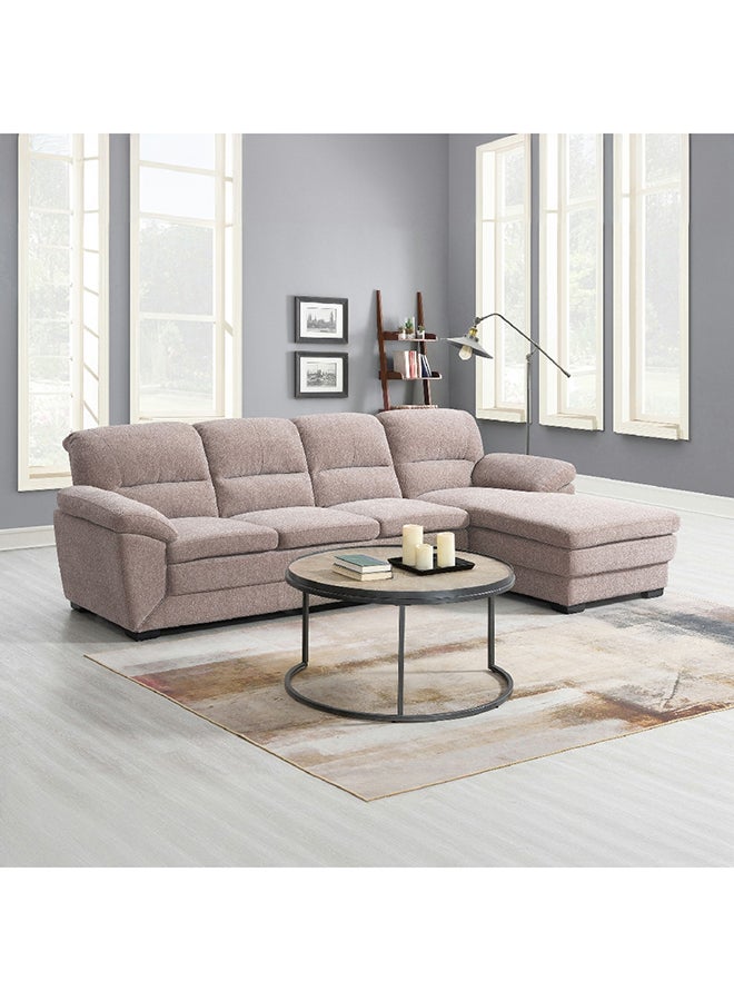 Home Box طقم أريكة ليوناردو من قطعتين و4 مقاعد من القماش في الزاوية اليمنى 199.5 × 91 × 92 سم  - Image 1