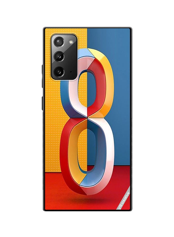 VR CREATIVE Protective Case Cover For Samsung Galaxy Note20 5G Number 8 Design Multicolour - Image 1