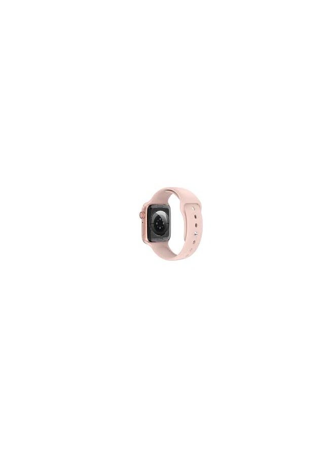 Smart - smart watch that comes in a very beautiful shape. Its color is pink. The battery capacity is 180 mAh. It is resistant to water and dust. It comes with a beautiful strap for women. - Image 1