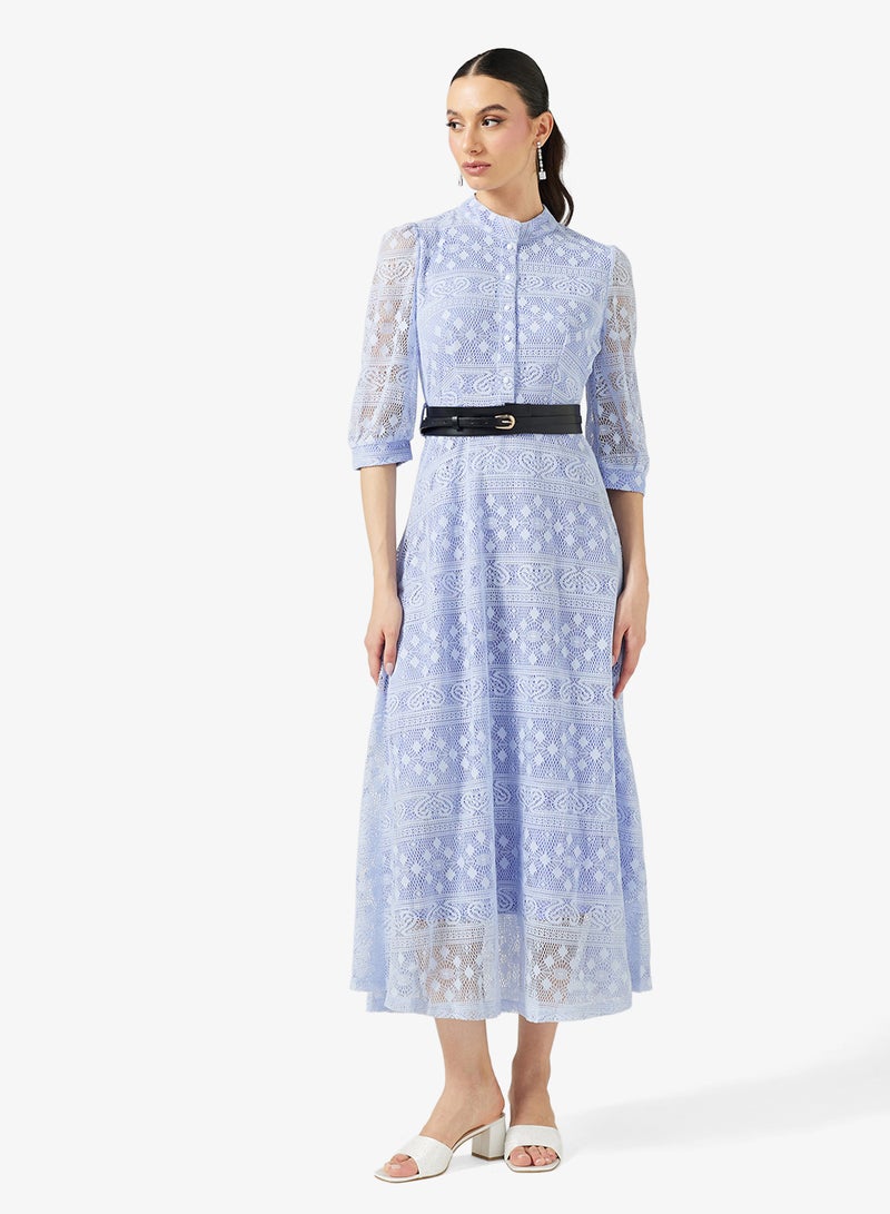 Khizana Lace A-line Dress - Image 4