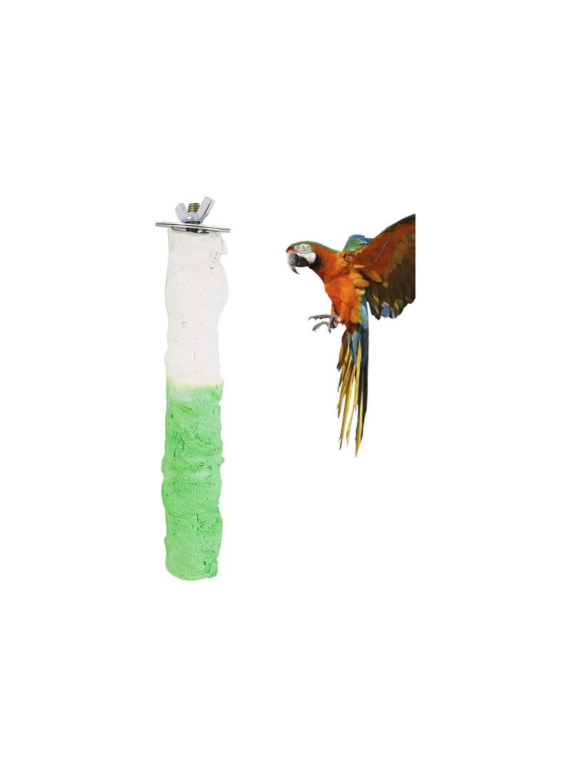 GGOOT Parrot Stand Stick- 1pc Stand Creative Parrot Calcium Stone Durable Bird Training Stand Stand Bar Standing Stick Climbing Toy - Image 4