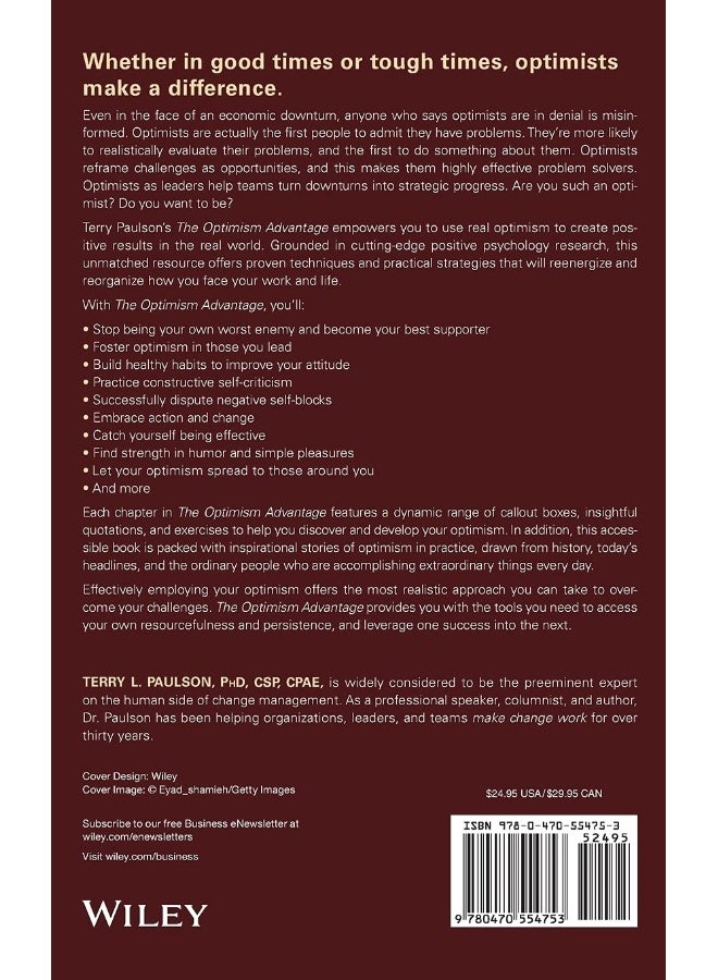 WILEY The Optimism Advantage: 50 Simple Truths to Transform Your Attitudes and Actions into Results  - Image 2