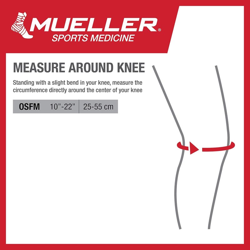Mueller Jumpers Knee Strap For Running & Jumping | Adjustable Patellar Tendon Support Brace | Adult Knee Pain Relief | One Size Fits Most (25–55cm)  - Black - Image 3
