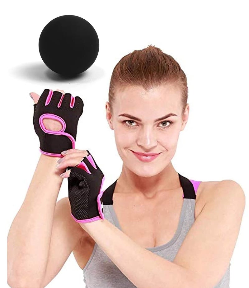 serveuttam Weight Lifting Gloves for Gym Workout, Crossfit, Weightlifting, Fitness & Cross Training - The Best for Men & Women (Gloves with Massge Ball) - Image 1