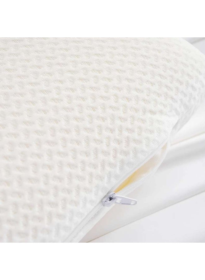Pan Home وسادة كليمي من إسفنج الذاكرة برائحة جوز الهند 45x70x13 سم - بيضاء - Image 3