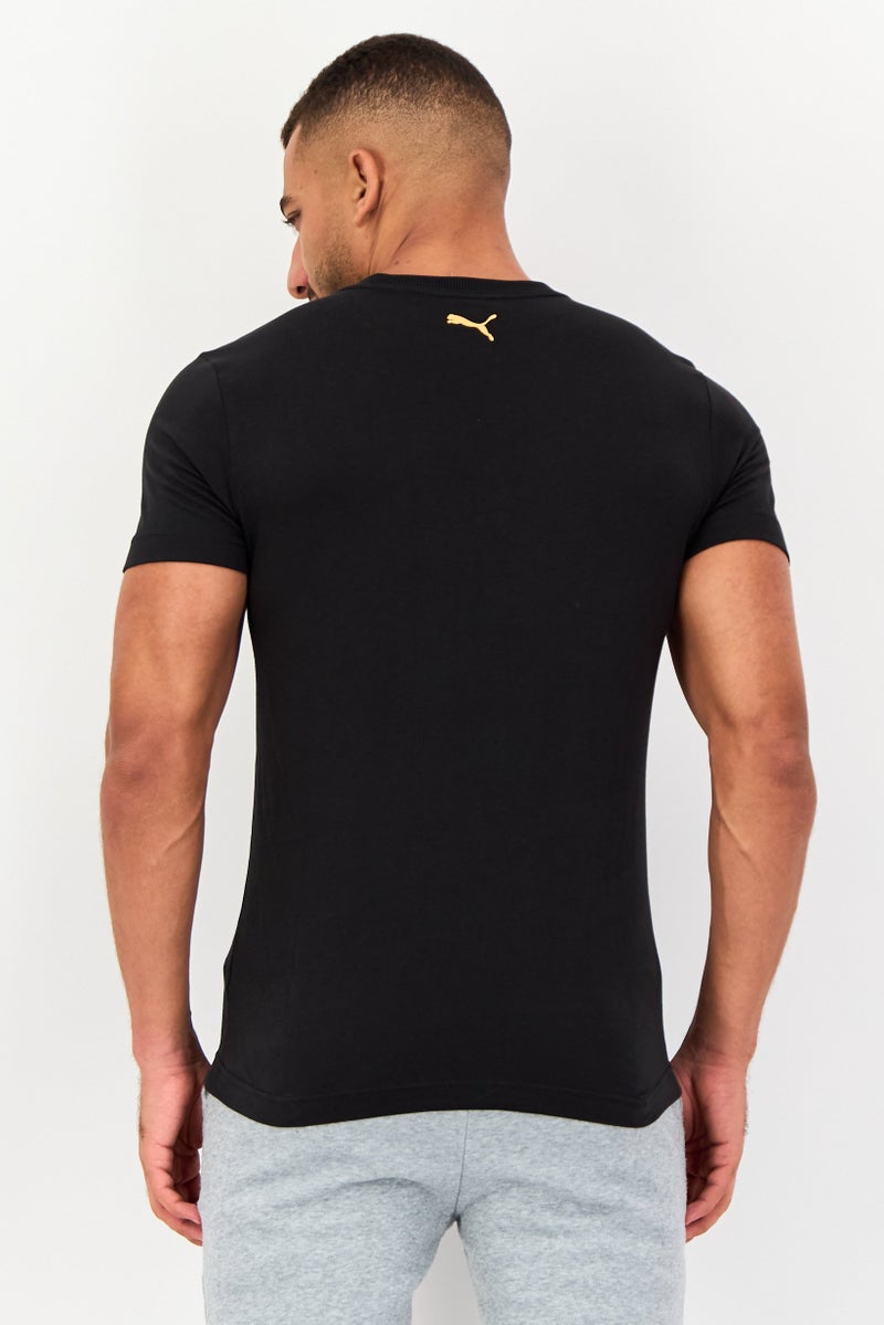 PUMA Men Sportswear Fit Short Sleeve Outdoor T-Shirt, Black - Image 3