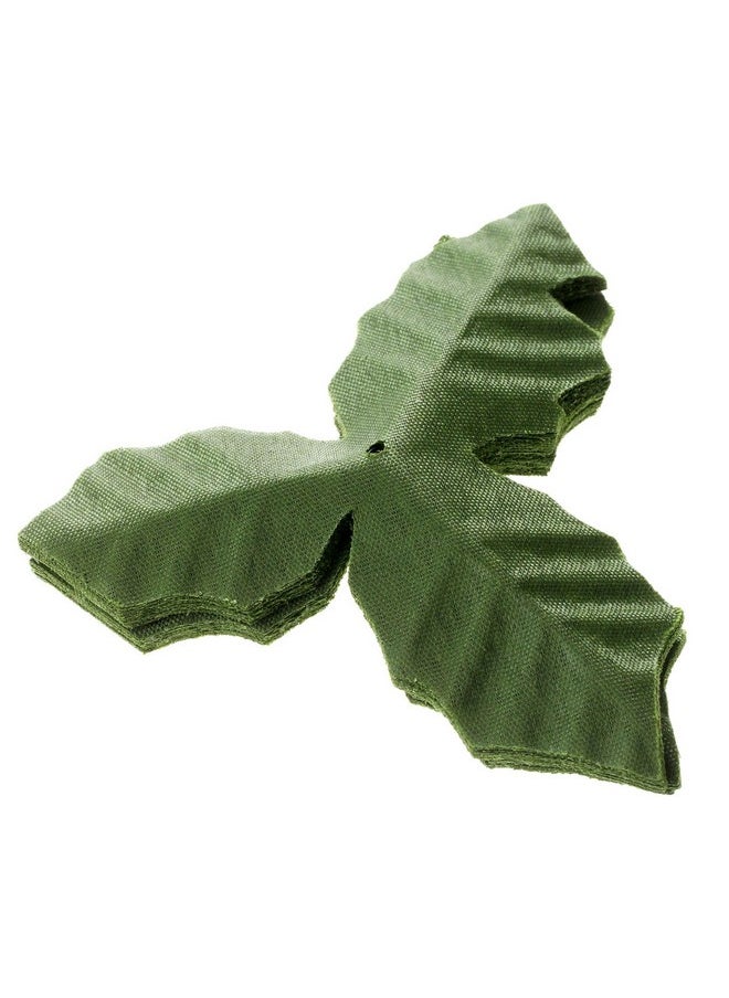Dophee - dophee 50Pcs Artifical Leaves Rose Flower Leaf Wedding Bouquet Garden Home Decor Crafts - Green - Image 1