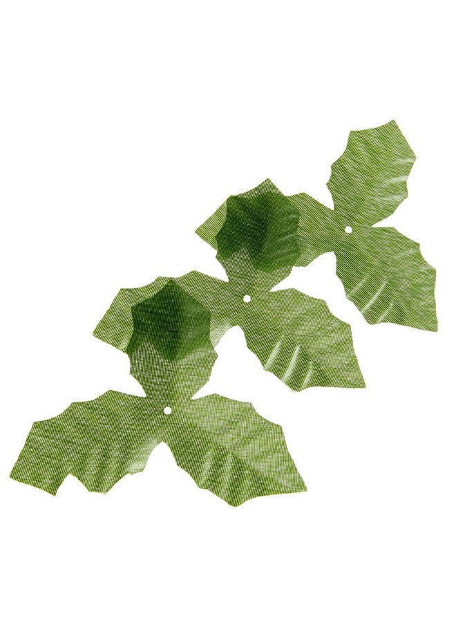 Dophee - dophee 50Pcs Artifical Leaves Rose Flower Leaf Wedding Bouquet Garden Home Decor Crafts - Green - Image 1