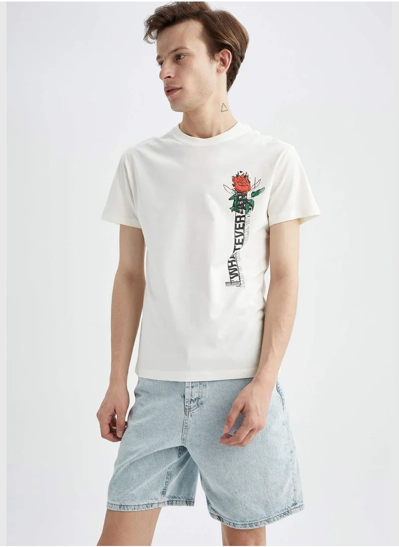 DeFacto Man Regular Fit Crew Neck Short Sleeve T-Shirt