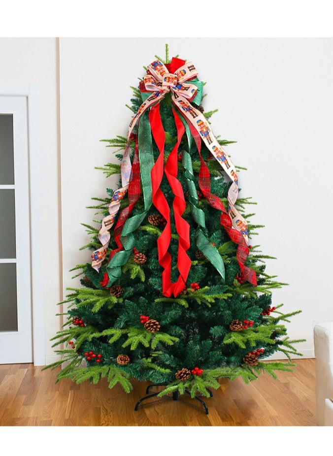 Generic Christmas Bow Decoration Ribbon Extra Large Christmas Tree Top Bow Christmas Tree Holiday Decoration(1pcs)  - Image 4