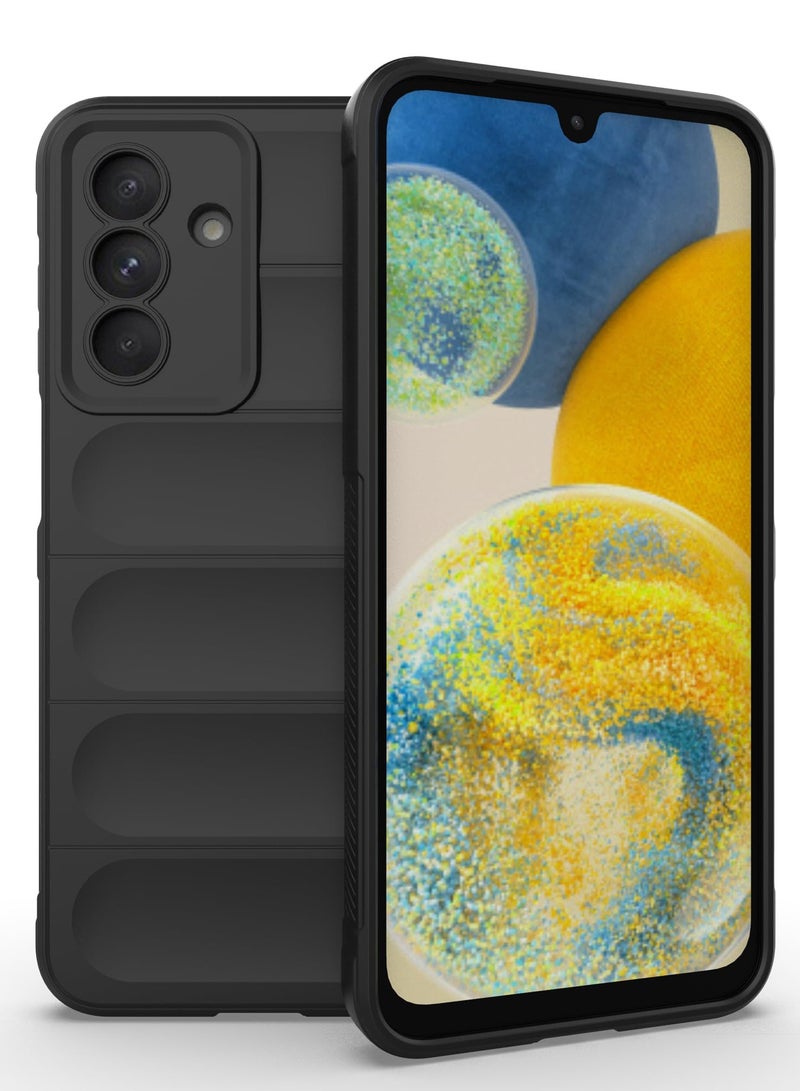 جراب خلفي من السيليكون عالي الحماية متوافق مع هاتف Samsung Galaxy A26 Magic Shield مقاوم للصدمات مع حماية للكاميرا (أسود) - Image 2