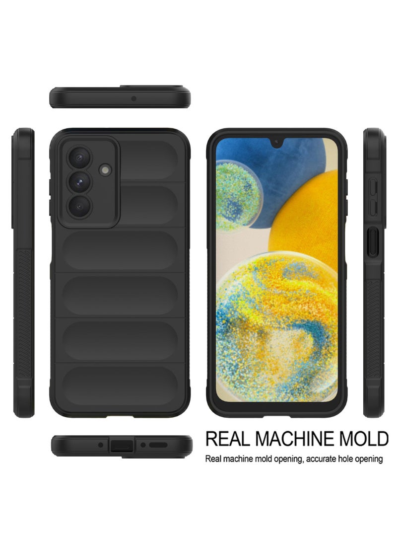 جراب خلفي من السيليكون عالي الحماية متوافق مع هاتف Samsung Galaxy A26 Magic Shield مقاوم للصدمات مع حماية للكاميرا (أسود) - Image 4