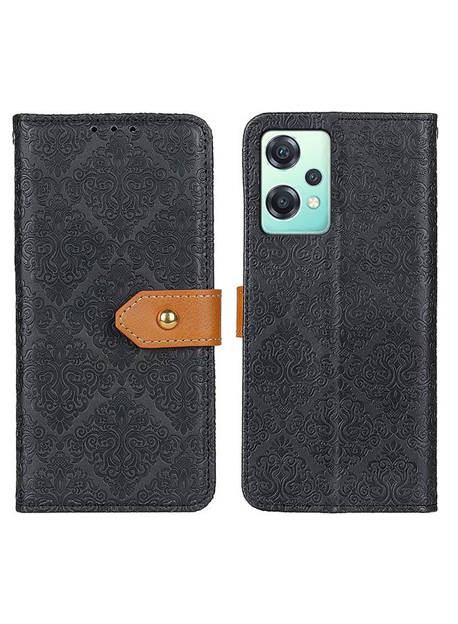 S-TOP Case For OnePlus CE 2 Lite 5G European Floral Embossed Flip Leather Phone Case - Image 1