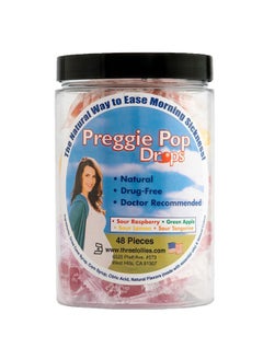 Preggie Pop Drops Morning Sickness Relief for Pregnant Women. Assorted Yummy Candy Drops for Pregnancy. 48 Count  - Image 1