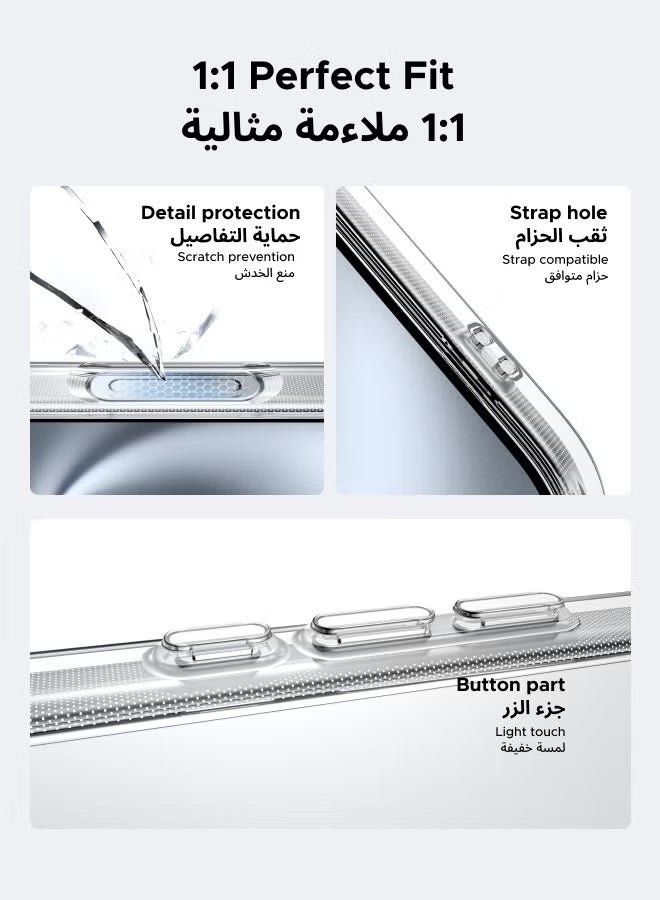 كارنييل جراب شفاف لهاتف iPhone 17 - غطاء واقٍ رفيع للغاية بتغطية كاملة، حماية من السقوط بدرجة عسكرية، تأخير الاصفرار، مضاد للخدش ومضاد لبصمات الأصابع، مقاوم للتآكل مع حافة مرتفعة إضافية لهاتف iPhone 17 - Image 3
