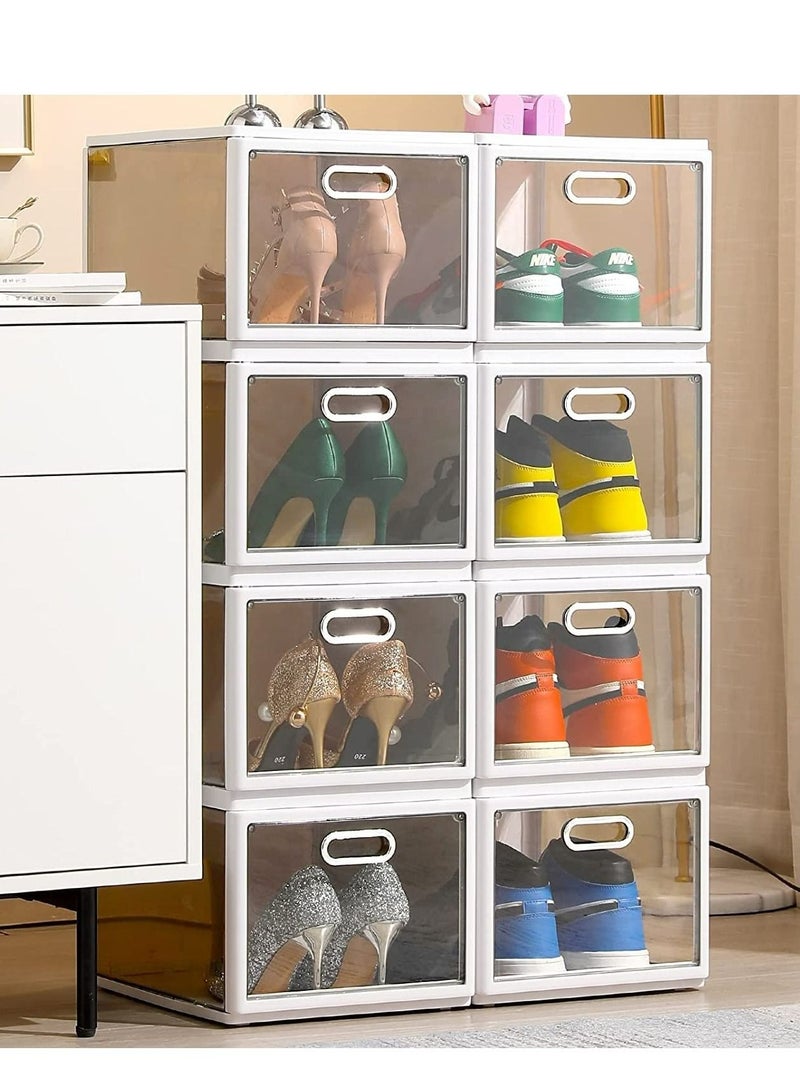 RollsTimi  4 Layers Folding Shoe Box Sets, Stackable, Large Capacity Suitable For Most Shoes - Image 2