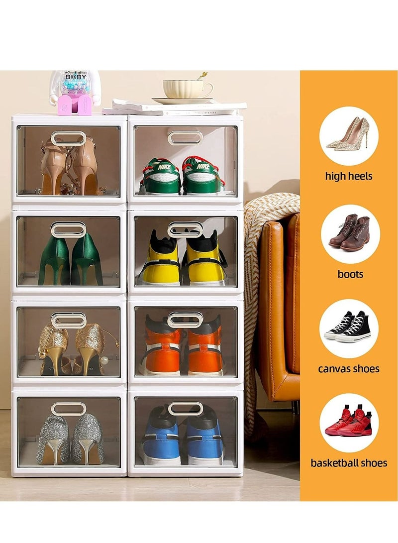 RollsTimi  4 Layers Folding Shoe Box Sets, Stackable, Large Capacity Suitable For Most Shoes - Image 5