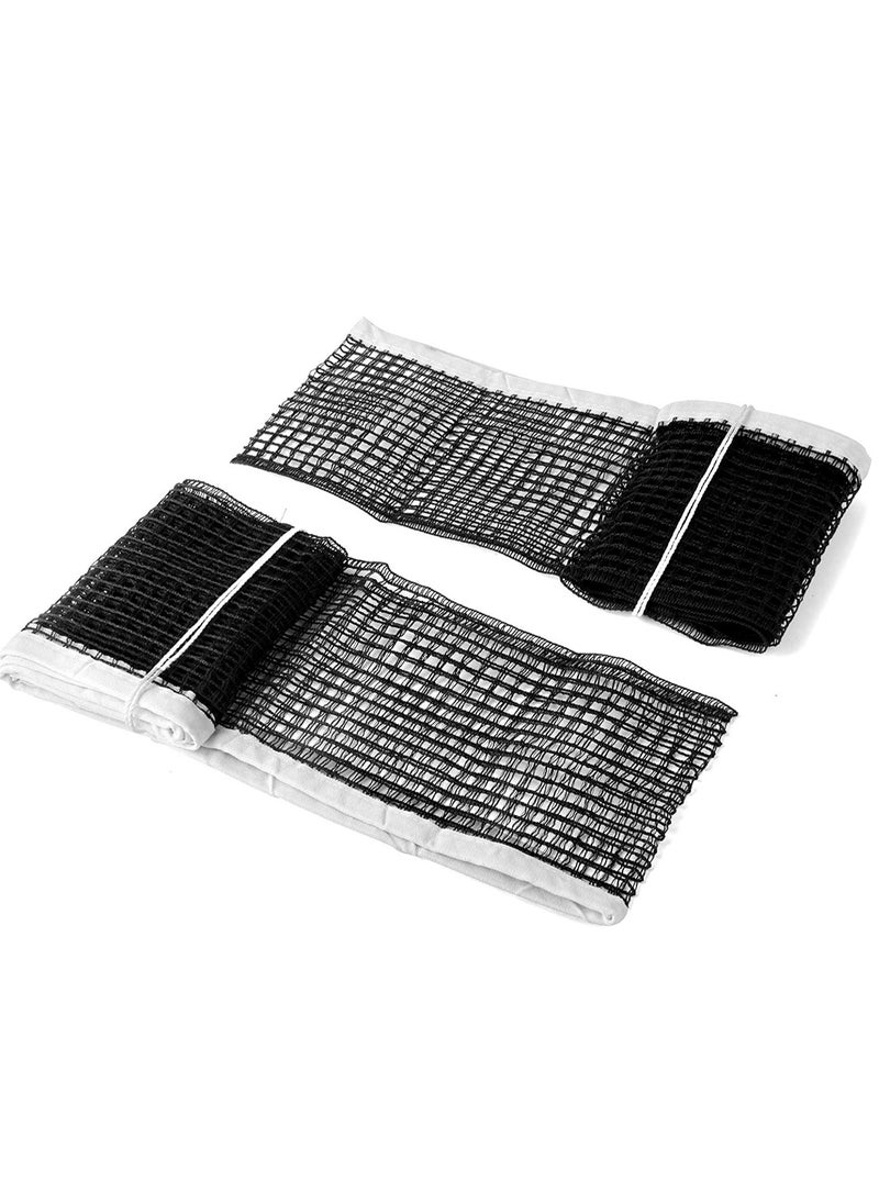 SYOSI - 2pcs 70.8 inches Table Tennis Replacement Net，Heavy Duty String Tension Ping Pong Nets for IndoorOutdoor Table Tennis Nylon Net, for Any Table 60 to 72 InchBlack Color - Image 1