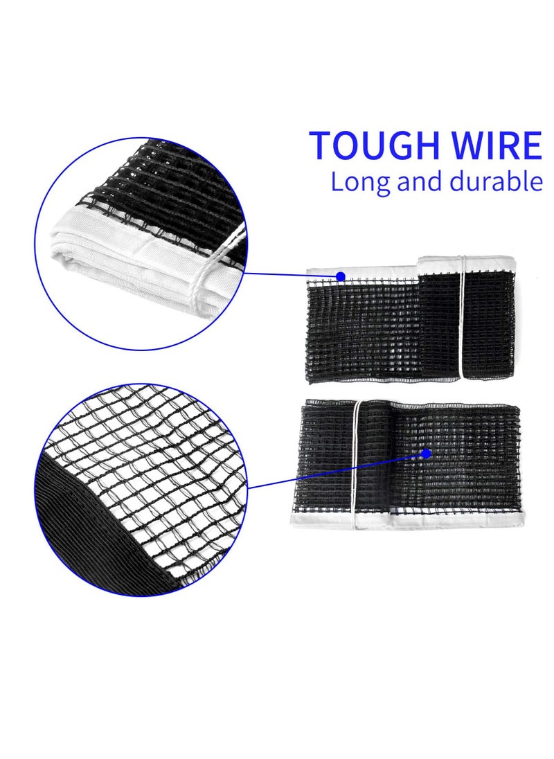 SYOSI - 2pcs 70.8 inches Table Tennis Replacement Net，Heavy Duty String Tension Ping Pong Nets for IndoorOutdoor Table Tennis Nylon Net, for Any Table 60 to 72 InchBlack Color - Image 1