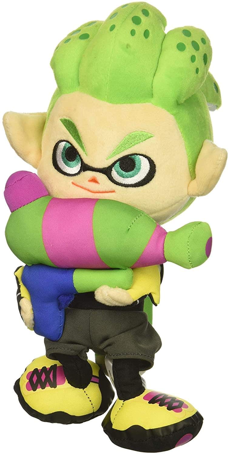 Nintendo Little Buddy Splatoon 2 Series Inkling Boy Neon Green Plush 10 MultiColored - Image 2