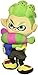 Nintendo Little Buddy Splatoon 2 Series Inkling Boy Neon Green Plush 10 MultiColored - Image 3