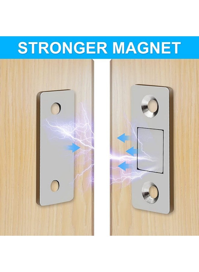 XAMILE Magnetic Door Catch Ultra Thin Cabinet Magnets Stainless Steel Cabinet Door Magnetic Catch, Adhesive Cabinet Door Magnets for Kitchen Closet Drawer Magnetic Cabinet Latch (6 Pack) - Image 3