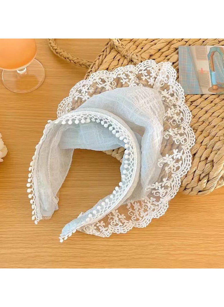 Generic - Boho Stylish Headband with Elegant Design, decorated with luxurious lace embroidery and soft floral accents. A perfect piece that adds a romantic and attractive touch to your look, whether for special occasions or chic everyday styles! - Image 1