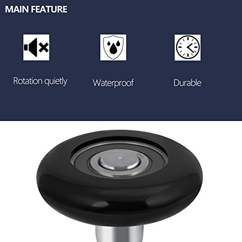 XiKe 10 Pack Black 2" Nylon Garage Door Roller 7" Stem, Quiet/Durable and High Load, Use 6200-2RS Double Seals Precision Bearings. - Image 2