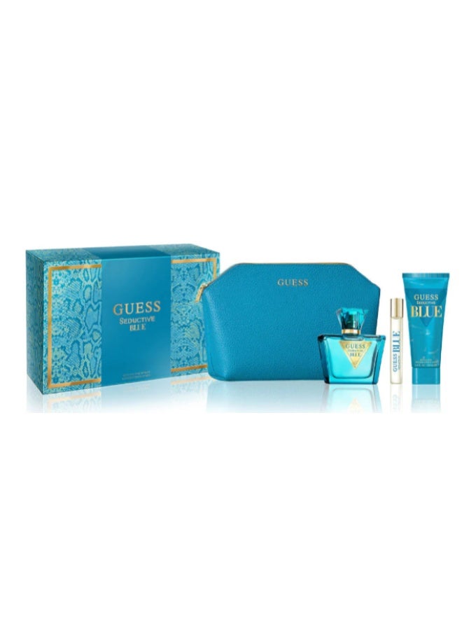 GUESS Seductive blue for women 4 piece Gift Set - Image 1